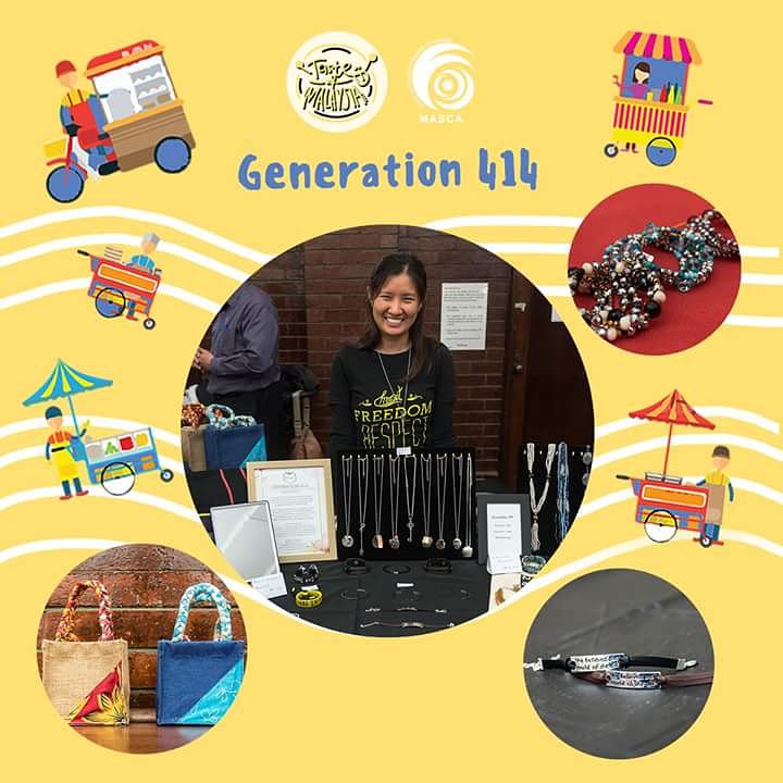 TasteofMYMelb's tweet photo. Introducing Generation 414, a social enterprise offering homemade products made by survivors of sex trafficking, providing them with dignified employment and personal development opportunities! Get their merchandise at Taste of Malaysia 2018 tomorrow!

#BEHERCHANGE https://t.co/pRyYqvPKCz