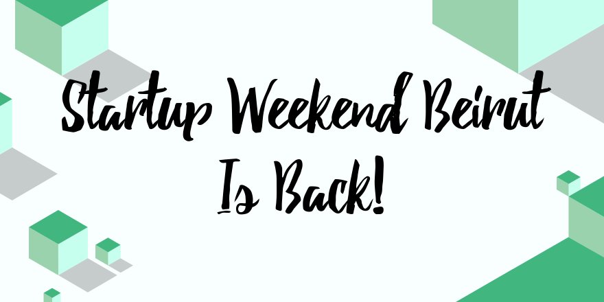 SWBeirut's tweet photo. Have an idea, looking to launch it?
Well, we have some good news for you. Startup Weekend Beirut is BACK!
This summer, get inspiration, mentorship, and guidance from the best in the region! Stay Tuned! ;)
#SWBeirut #MakeAChange #Beirut https://t.co/9uOEv6LhfE