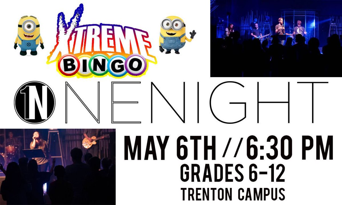 ShiftStudents's tweet photo. Don't forget OneNight is tomorrow night at the Trenton Campus! Make sure to wear comfy clothes, we'll be playing XTREME BINGO! #ShiftOneNight https://t.co/ySOLgGi0be