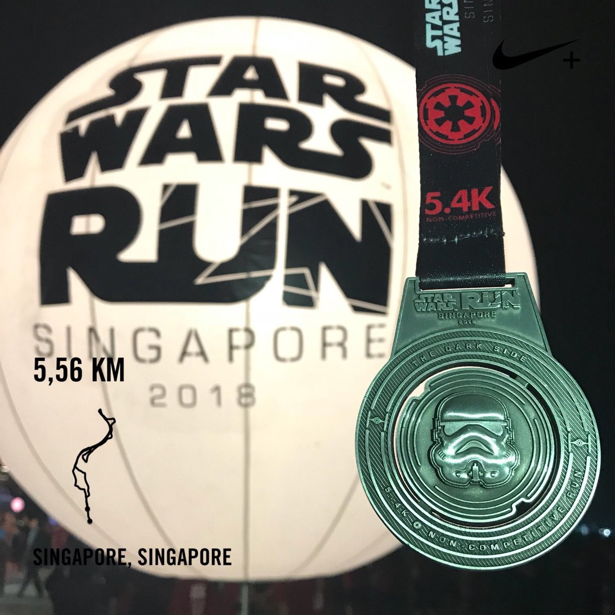 AmandaZainal's tweet photo. May the force be with you 🏃🏻‍♀️ #ChooseGo at #StarWarsRunSG https://t.co/W3J0huClvN