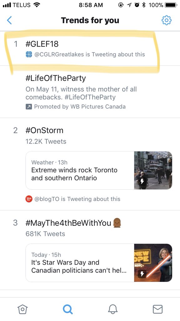 CatSisca's tweet photo. When your event is trending on twitter! #eventprof @MMItweets https://t.co/03pHuvCmh2