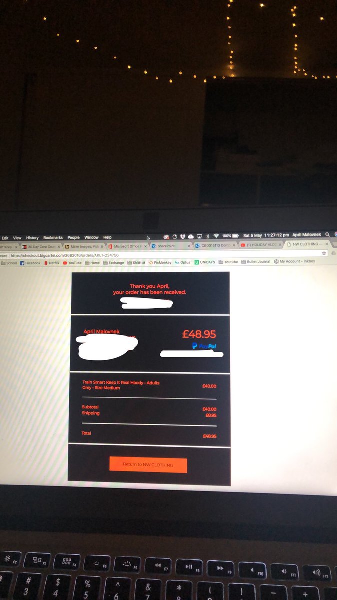 amalovnek's tweet photo. 11:30 at night but finished work and managed to order a hoodie, wanted a red one but sold out :(( @NileMW #Wilsonators https://t.co/blZAjScwxq