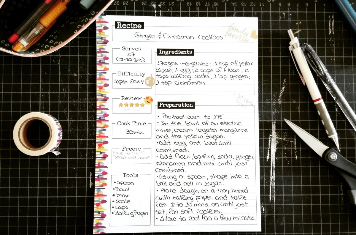 JustCombined's tweet photo. My first recipe page for my Recipe Planner! Still needs the photo of the cookies... Need to print it! And I think next time I'll decorate a little bit more, I already have a few ideas! #recipeplanner #planner #planneraddict #plannerlove #plannergirl #plannernerd #foodie #recipe https://t.co/tNFH33SqPE