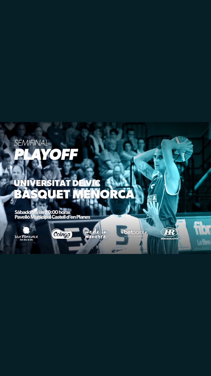 Molta sort <a href="/BasquetMenorca/">Hestia Menorca</a> !!! A gaudir i a guanyar!!! Tot sortirà bé!!! Força!!! #unaillaunequip