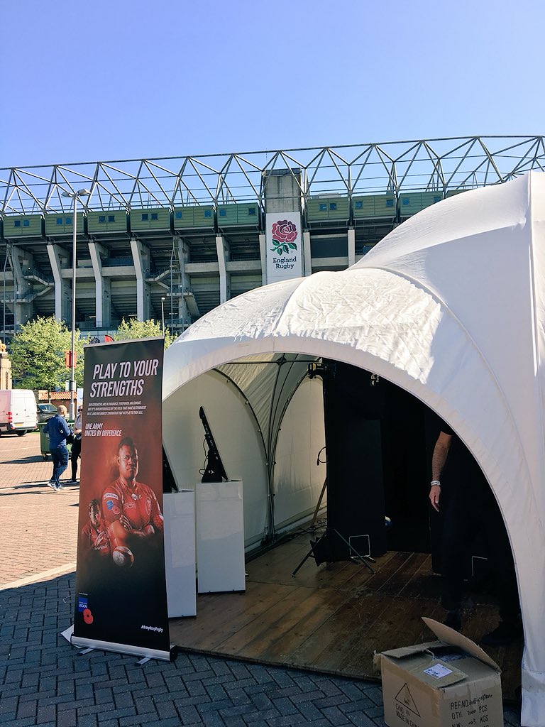 CharleneGuy's tweet photo. The calm before the #ArmyNavyRugby storm West Car Park and @PoppyLegion are at the ready! #OneLegion #UnitedByDifference #ArmyNavyRugby https://t.co/bTofXXF2f0