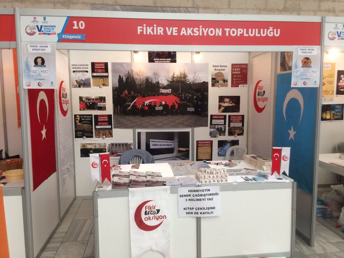 aufevak's tweet photo. 10 numaralı standa ve akşam 19.00'da @eyupgokhan ağabeyimiz ile hasbihâle bekleriz.
Buyurun.
#1izgenciz https://t.co/QmaIFQNccG