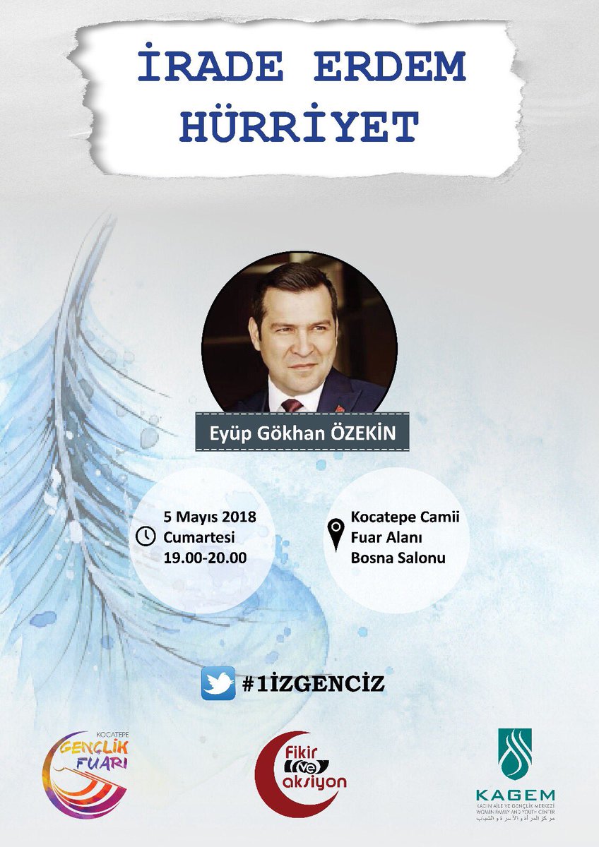aufevak's tweet photo. 10 numaralı standa ve akşam 19.00'da @eyupgokhan ağabeyimiz ile hasbihâle bekleriz.
Buyurun.
#1izgenciz https://t.co/QmaIFQNccG
