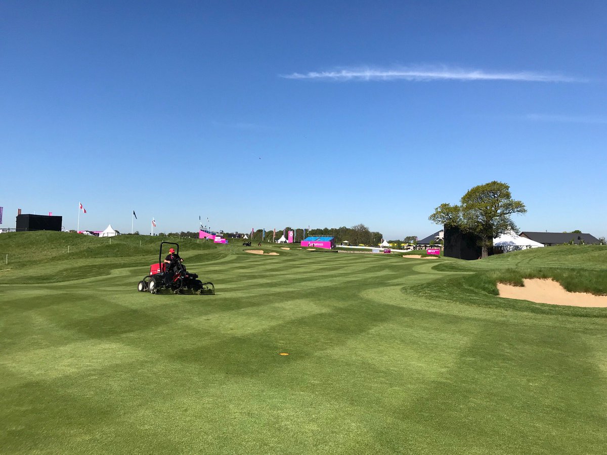 Last minute touches at @CenturionClub ahead of the @GolfSixes. #TroonGolf #Troon #ExperienceTroon #GolfSixes @EuropeanTour