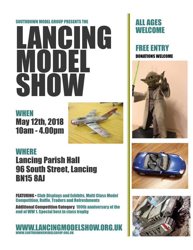 cjhm_models's tweet photo. I’ll be @BN15ModelShow Lancing Model Show, West Sussex on Saturday 12th May https://t.co/a4Zzatxu05