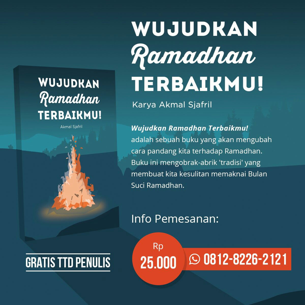 Malam ini kumpul bareng <a href="/ITJBekasi/">#TanpaJILBekasi</a> di acara ini, kita persiapkan diri menyambut #Ramadhan. Yang belum punya buku saya ini, bisa beli di lokasi, saya bawa sedikit stoknya. Yg mau pesan, silakan juga 😊
