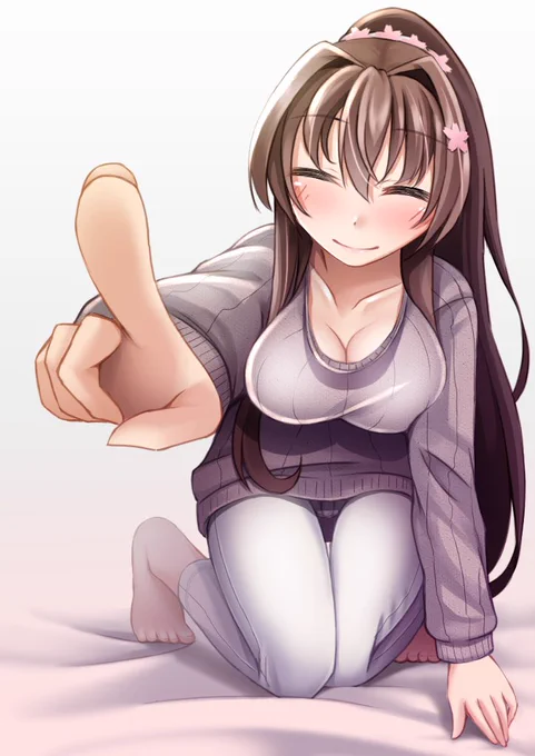 #艦これ
私服大和にほっぺつんつんされたい～ 