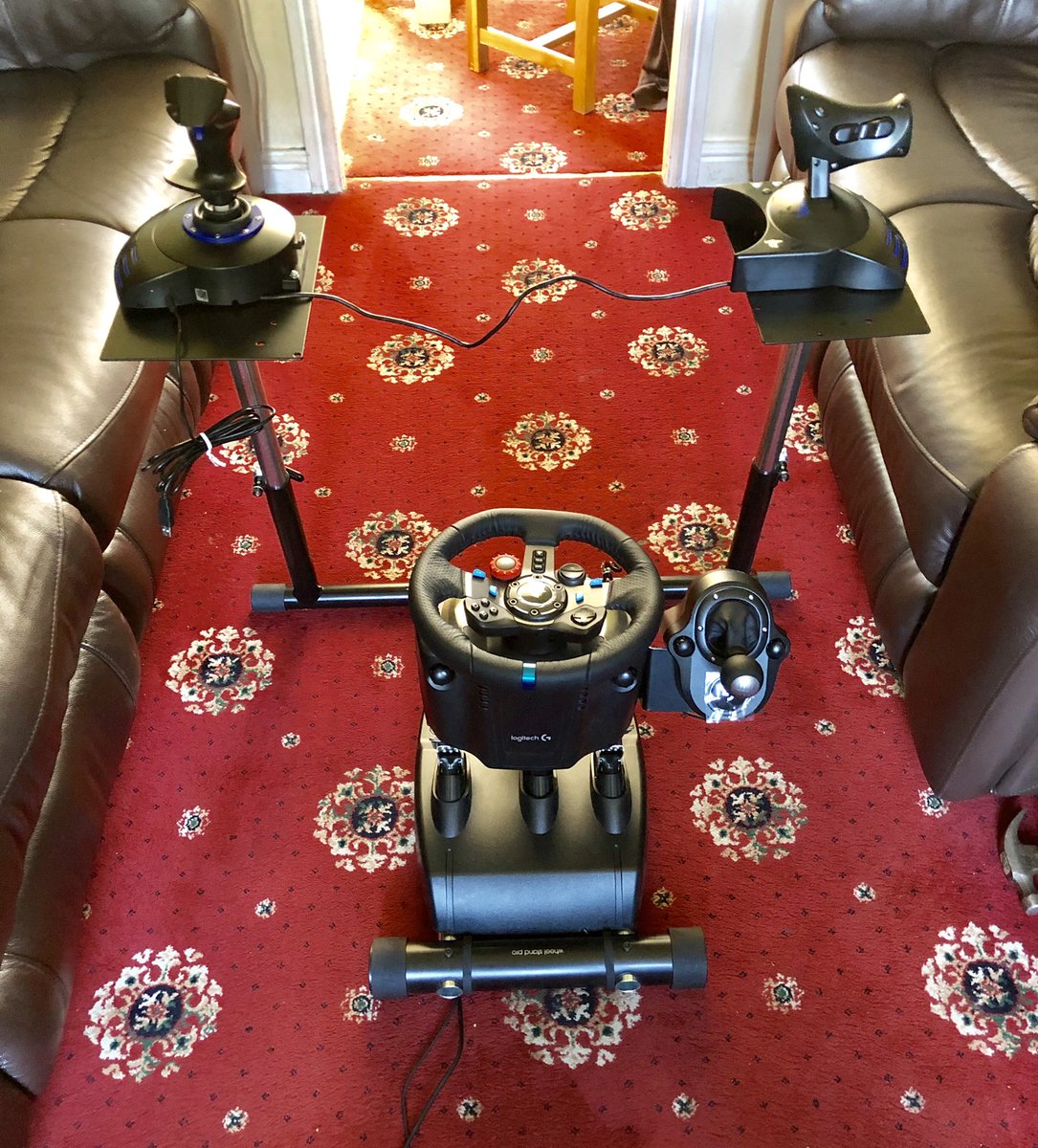 MADMANINBLACK1's tweet photo. The new super warthog lite upgrade for my #Hotas4 @davestationVR thanks for the speedy delivery @WheelStandPro lookout #EveValkyrie #UltraWings #StarBloodArena here we come! Lol #PSVR #PlayStationVR #PlayStation4 #PlaystationPro #Thrustmaster #WheelstandPro #GamersUnite https://t.co/yYAD0uQgxh