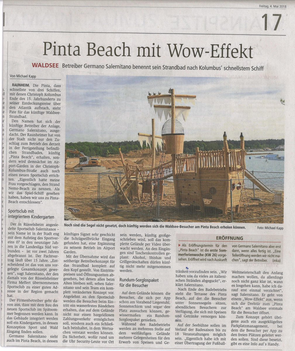 PintaBeach's tweet photo. Pressebericht Main Spitz https://t.co/RHHk7MWhha