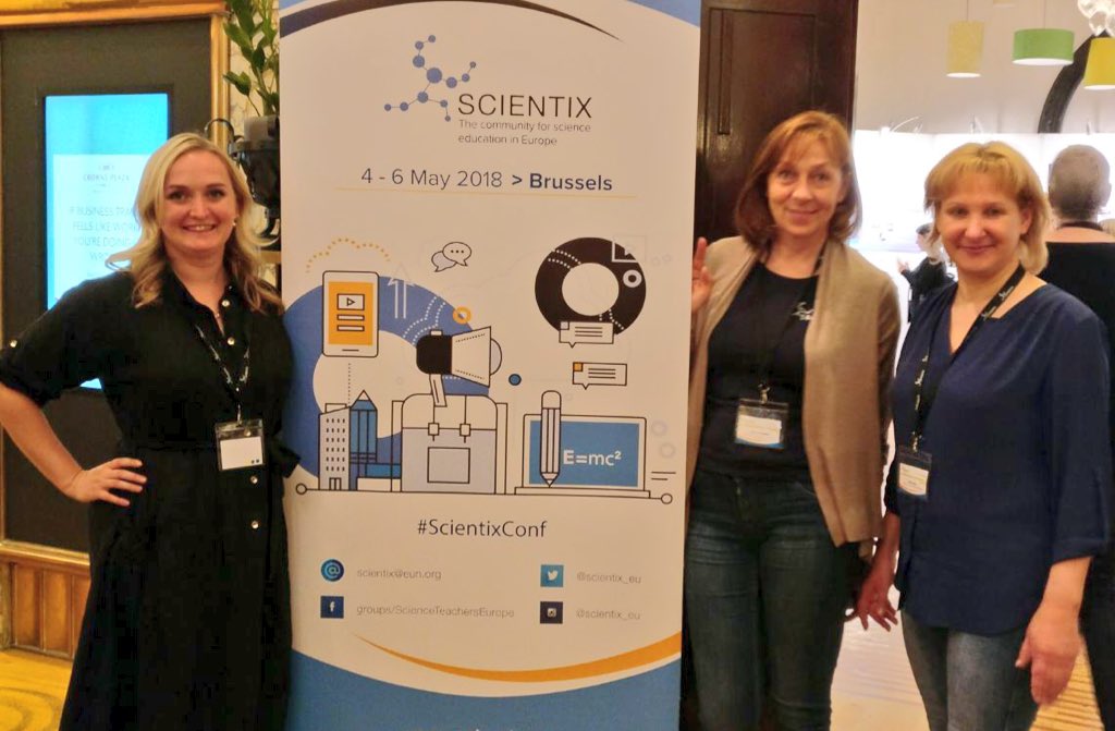 DaceBertule's tweet photo. Ar lielu prieku un godu pārstāvam Latviju starptautiskajā STEM priekšmetu konferencē! Šodien prezentēšu @LU_SIIC darbu par skolotāju un skolu līderības modeli! #Scientix https://t.co/765WEibt5R