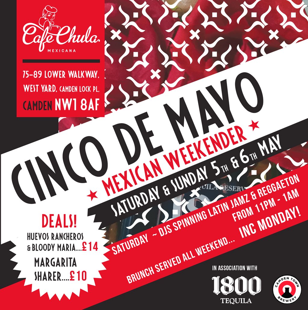 CafeChula's tweet photo. It's Cinco de Mayo weekend!
Cafe Chula is celebrating in the sunshine
Join us for Camden's most authentic and enticing Mexican food, awesome cocktails and the very best Tequila and Mezcal this side of the Rio Grande https://t.co/iIDGDcPWxO