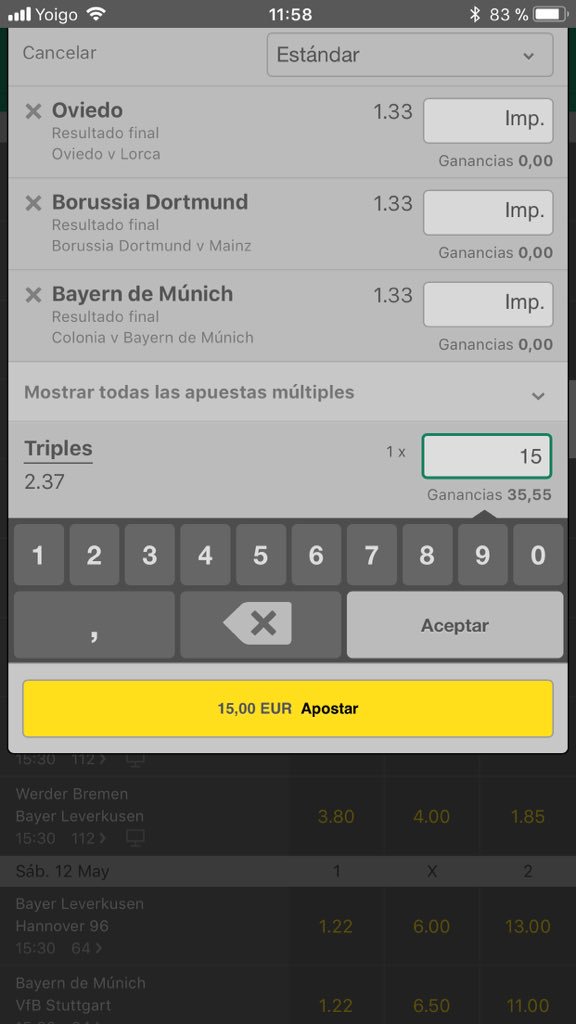 PIENSAENVERDEV's tweet image. STAKE 1,5 ⚽️⚽️🏀🏀
