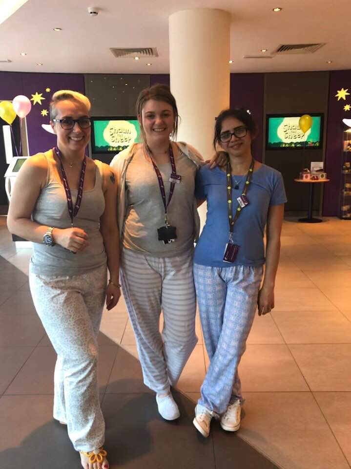 Great day with the team <a href="/PI_gatwicknorth/">PI GatwickNorth</a> with pyjamas and bad hair day raising money for <a href="/GreatOrmondSt/">Great Ormond Street Hospital for Children</a> . #PINT  #Fun #rememberwherethemoneygoes. <a href="/ParikZalaWHR/">Parik Zala</a> <a href="/gary_villiers/">Gary De Villiers</a> <a href="/Lucie_herrig/">Lucie</a> @airportsmiles <a href="/placemadebyyou/">A Place Made By You</a> 💜