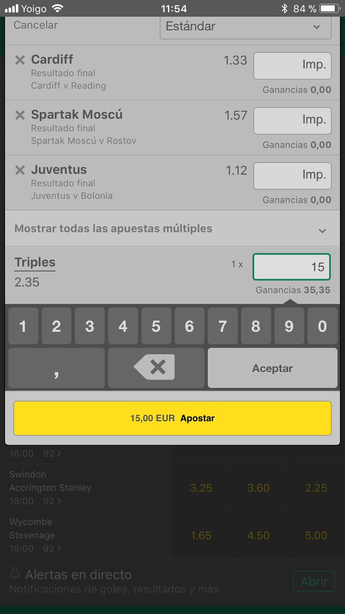 PIENSAENVERDEV's tweet image. STAKE 1,5 🏀🏀⚽️⚽️
Championship, rusia, italia
