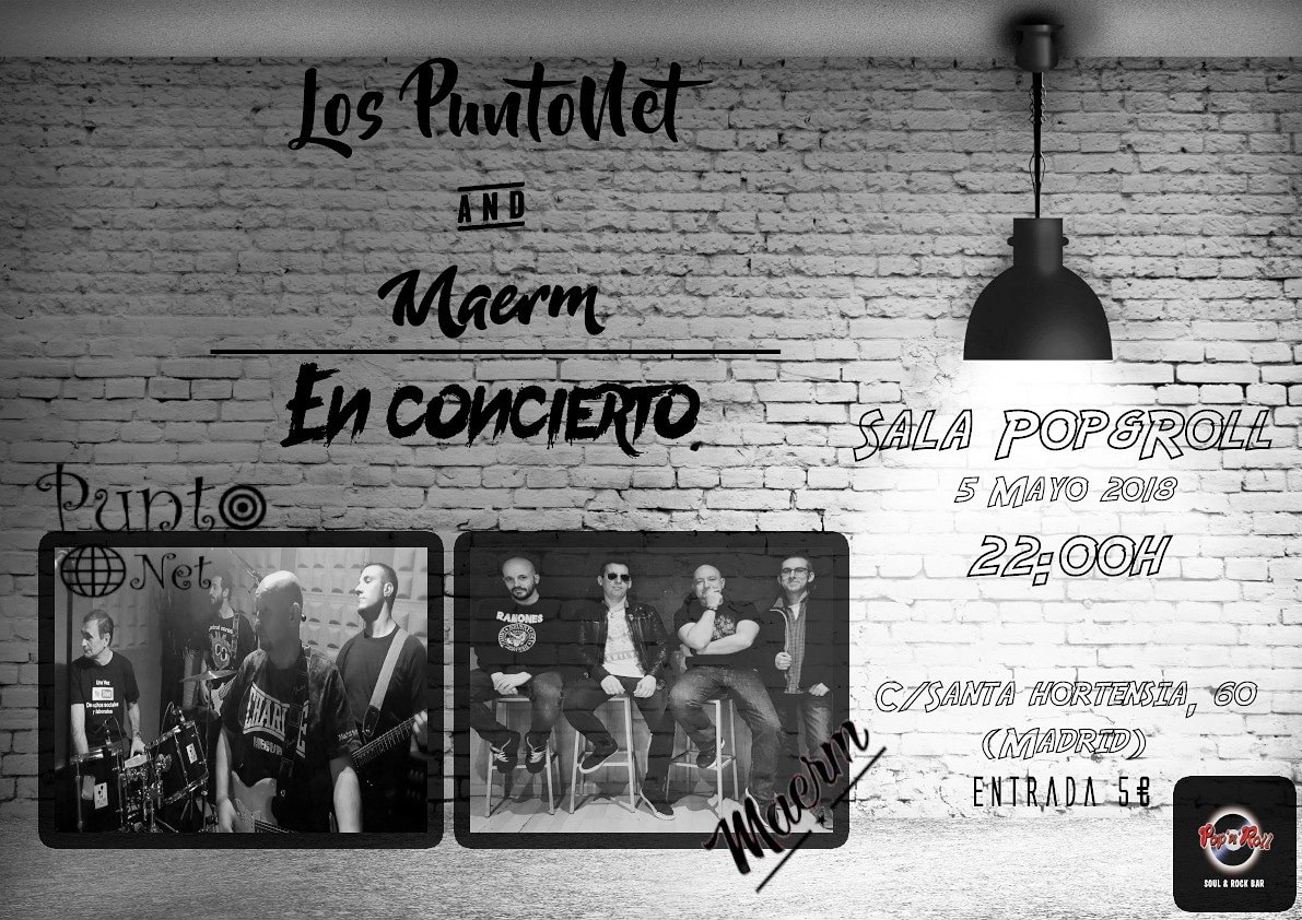 Si queréis pasarlo de puta madre esta noche... Estaremos en <a href="/popandrollbar/">Pop'n'Roll</a> con nuestros amigos MAERMS