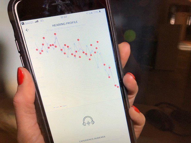 BBCClick's tweet image. Fancy listening to your favourite music optimised for your own hearing? This week @LaraLewington tries the headphones that test your hearing, then personalise the sound as a result.
