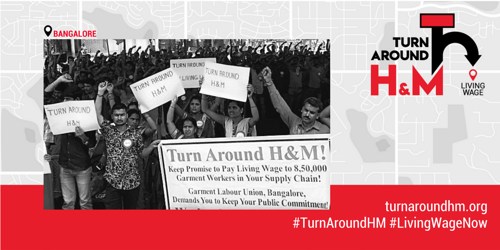 nahtineva's tweet photo. Tell @hm to stop turning its back on people making #HM clothes, such as these workers in India. They were promised a living wage by 2018. SIGN &amp; SHARE this petition to say #TurnAroundHM, #LivingWageNow! https://t.co/M6iQHGxDp5 https://t.co/bFknLCoQ5h