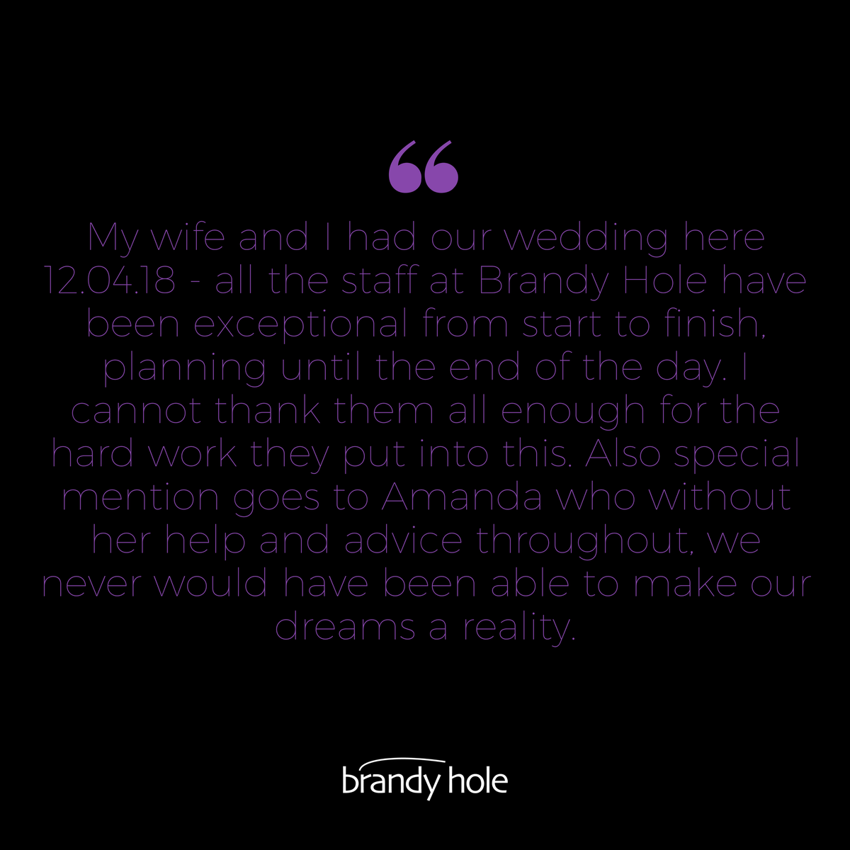 Brandy_Hole's tweet photo. Lovely words from a lovely couple! It was a pleasure being a part of your day! Thanks for sharing your experience! 💜🖤 #brandyhole #weddingday #realwedding #happycouple #weddingceremony #weddingreception #brideandgroom #newlyweds #customerreview #kindwords https://t.co/nzadgdGp1g