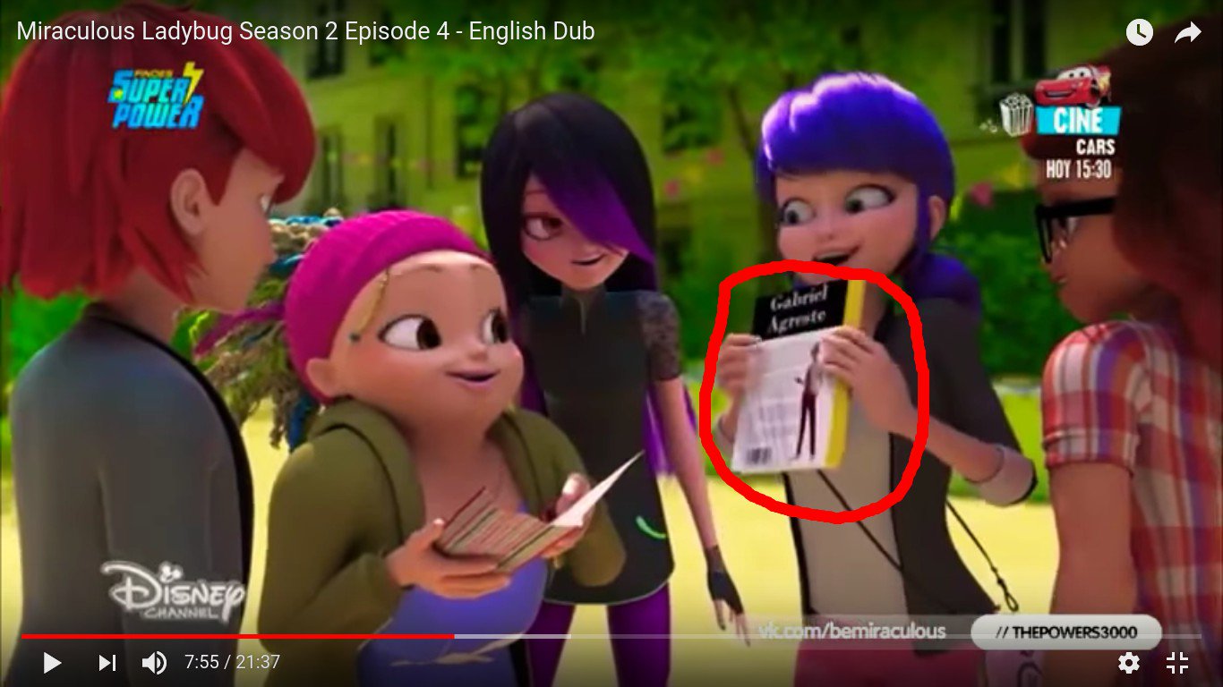 تويتر Franceskaxochat على تويتر I Was Looking At The Episode Befana And Look What Mylen Gives Marinette A Book With Gabriel Agreste T Co Zlqjcawcns