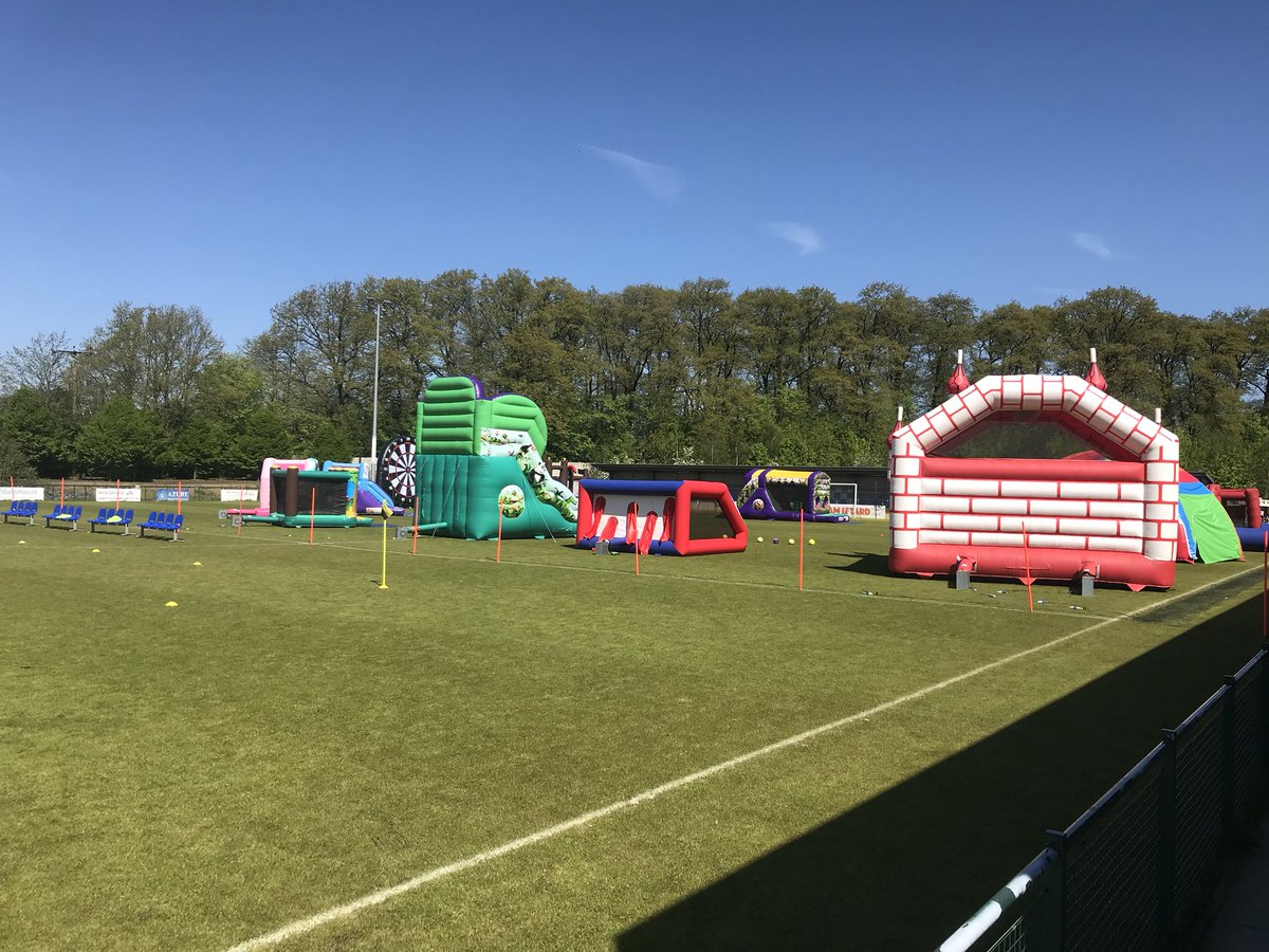 Not the normal view of the first team pitch today #SNTFCFunDay