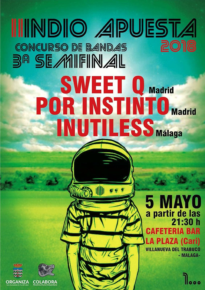 IndioFestival's tweet photo. Bueno, bueno...calentando motores!! @PorInstinto @SweetQtheband #Inutiless https://t.co/UQ1czuq7xA