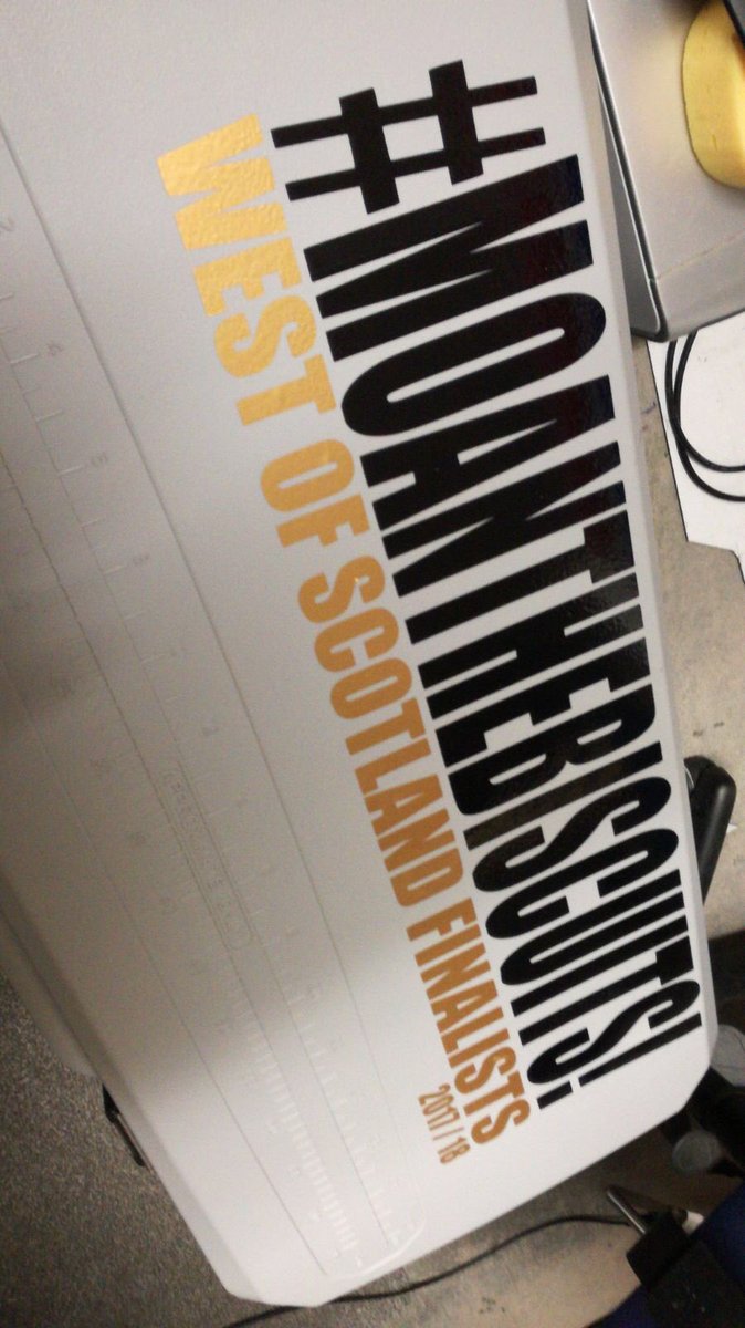 DisplayModern's tweet photo. Decals done on @ubufc coolbox for their @ScotAmFAWest cup final last night @acciesfc v @Colvilleparkafc great game not much in it ub use did yourself proud. https://t.co/ojVXePdQFK