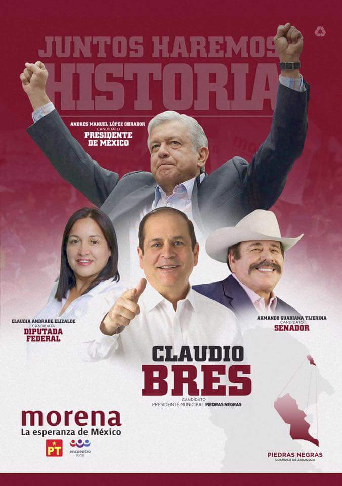 diego1906's tweet photo. Apoyen Raza! Piedras Negras #FronteraMorena #YoConBres #YoConClaudio #AMLO2018 #AMLOPRESIDENTE #MORENA La esperanza de México @tatclouthier @Claudiashein @yeidckol @claudiobresofic @MorenaJovenes18 @PartidoMorenaMx @morenacoah @MorenaUniv https://t.co/O69B6rh5Yu