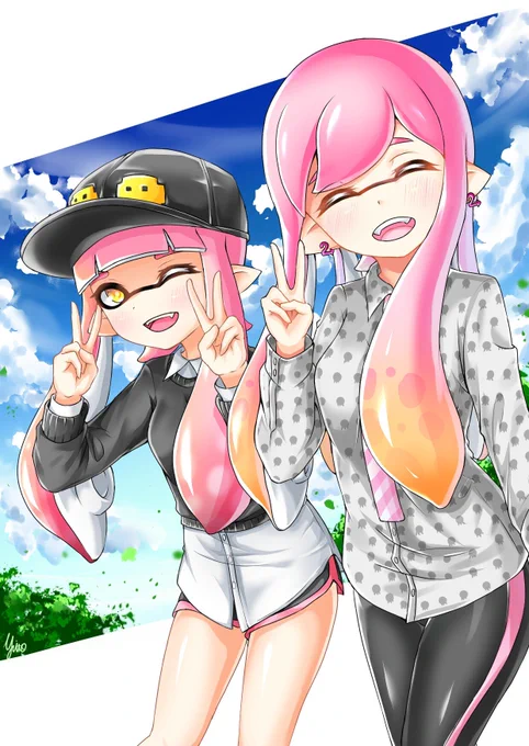 #GWスプラ絵描き祭
自分の絵柄がよくわからん 