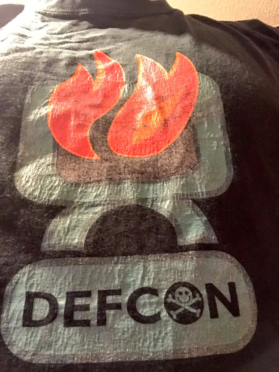 jaysonstreet's tweet photo. Heading to Beijing for the first @defcon outside of Vegas and I thought it fitting to start my journey with the very first shirt I bought at my very first time at DEF CON  which was #DEFCON12 :-) #HackerAdventures https://t.co/GzILDfgo3p