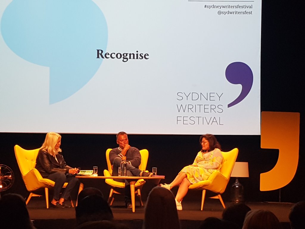 #sydneywritersfestival Recognise starting with humour!