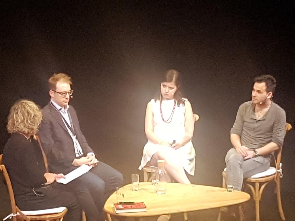 #sydneywritersfestival riveting intellectual chat during Sources.