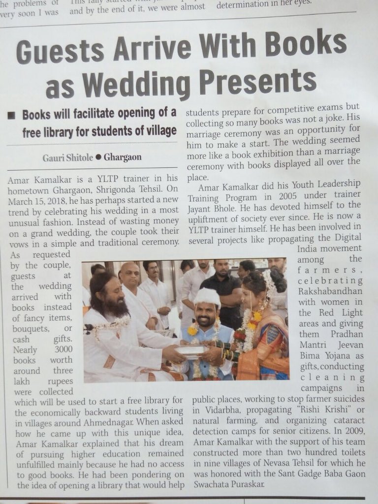 khurshed's tweet photo. I absolutely love this idea for wedding gifts! What amazing Karma this guy, his newly Wed wife, their families and friends must have got! https://t.co/I99W8ZrnZW