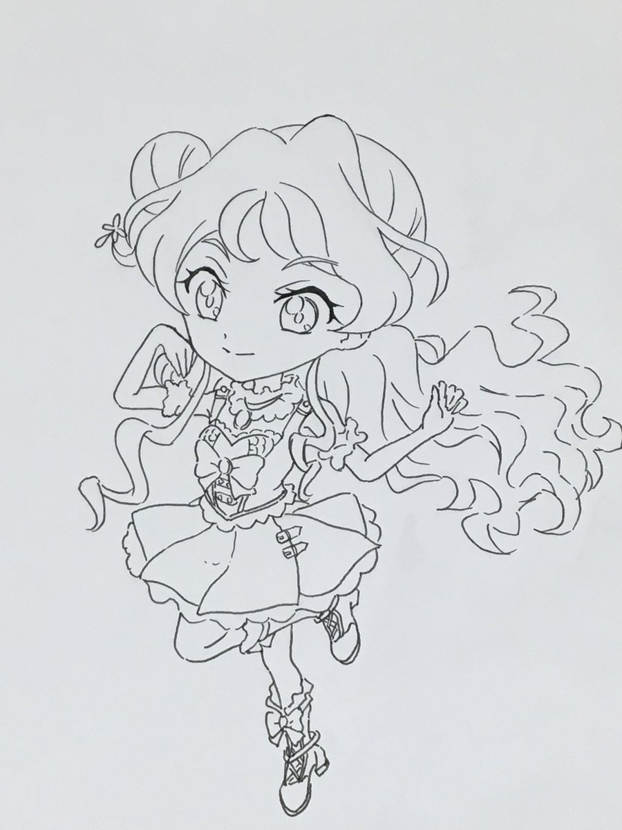 コレス ブラック On Twitter 舞花ちゃんイラストを 進めてます ミライちゃんイラストを放置 まっ いいか アイカツ アイカツフレンズ 蝶乃舞花