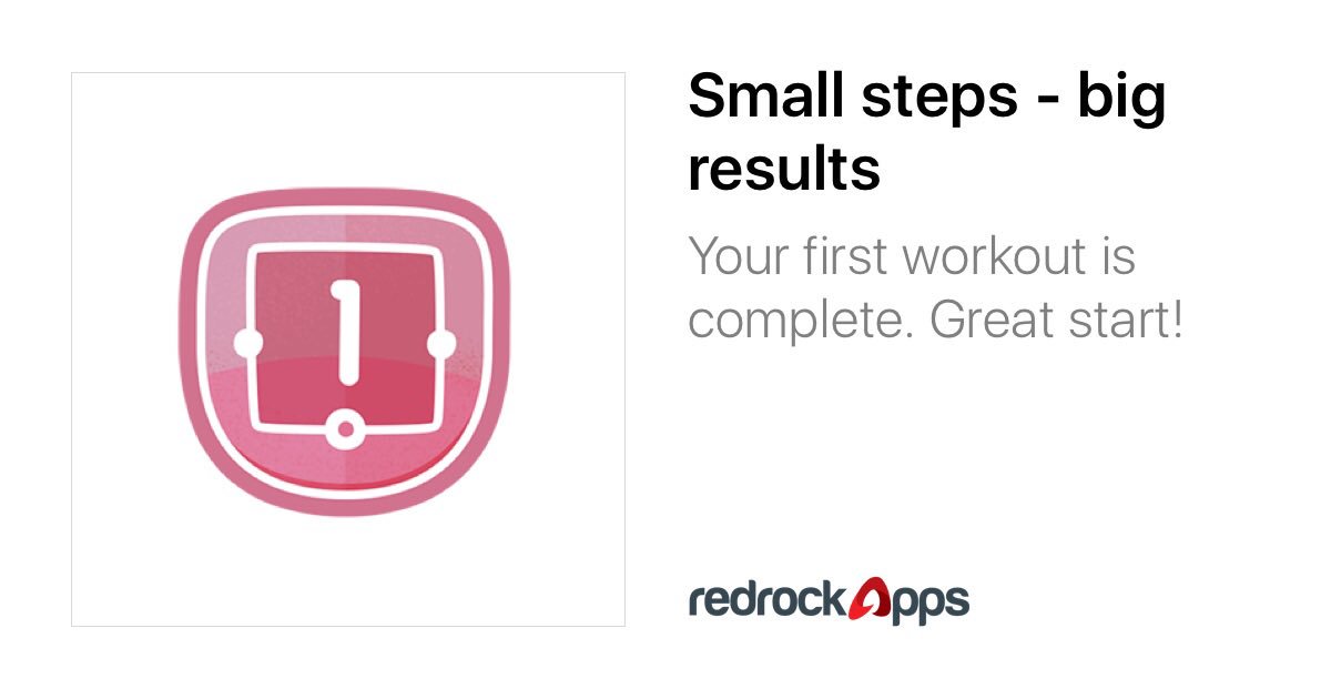 4everfriendly's tweet image. Achievement unlocked: Small steps - big results