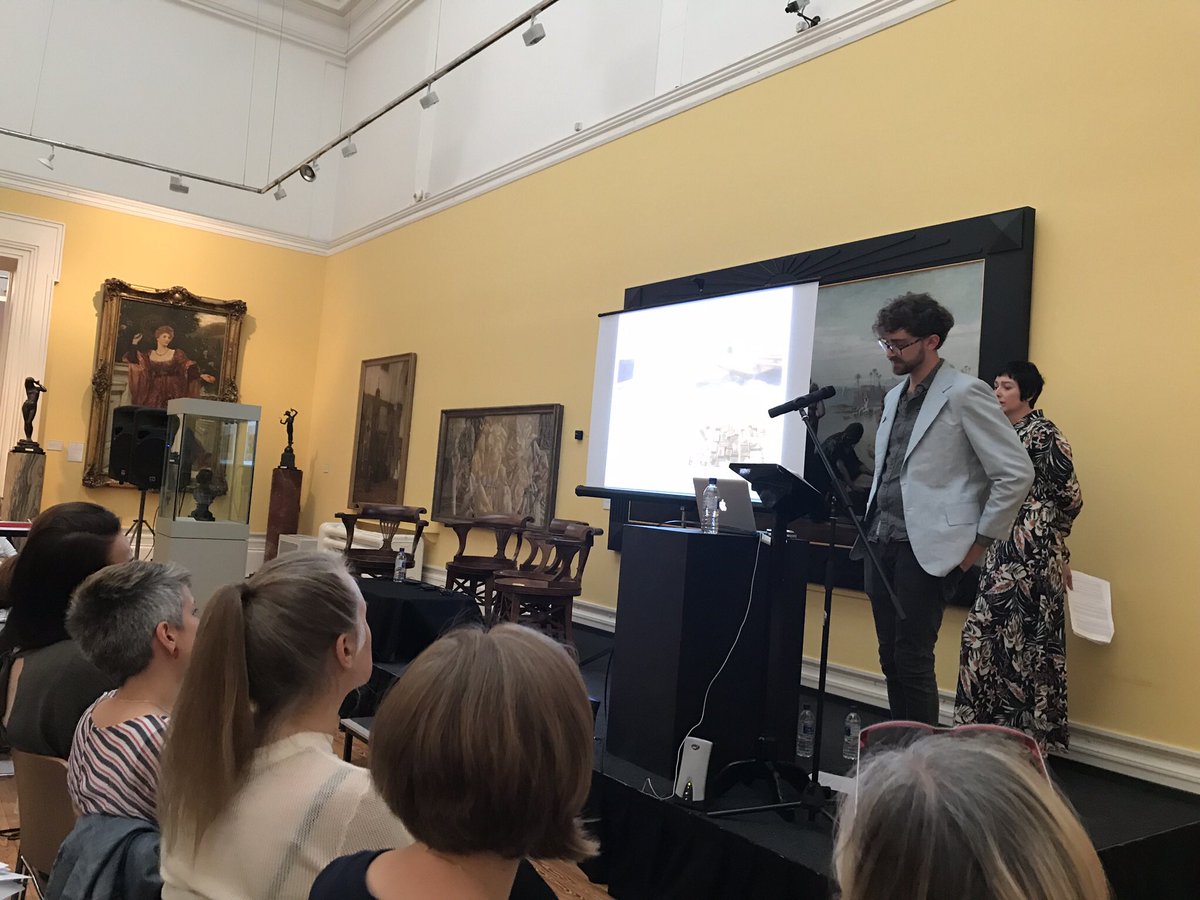 IntoBetterShape's tweet photo. Heather Ross &amp; Lukas Hornby of @typooonorth who kicked off the print Symposium this morning fascinating to hear about the Archive of Gwyneth Alban Davis @_Heather_Ross @ArtlabCPS https://t.co/jVyB7c9VLL