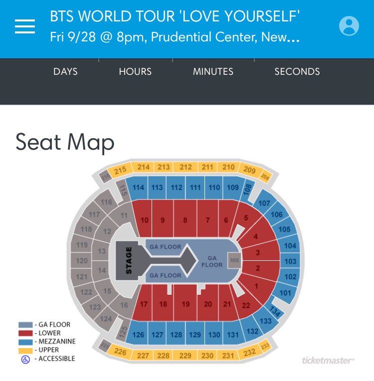 Prudential Center Bts Seating Chart