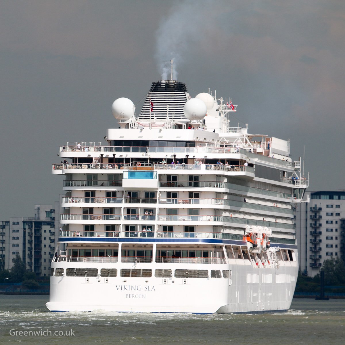 With 8 visits to Greenwich by 228-metre-long @VikingCruisesUK ships this summer, I asked them to respond to local concerns about emissions from their vessels.

'Viking will not be commenting on this at this time.'