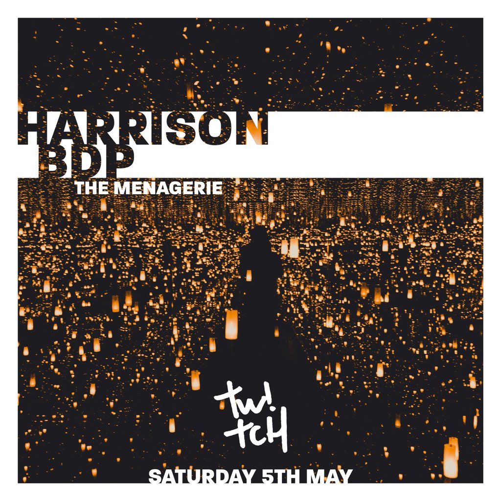 Harrison BDP in The Menagerie tonight! £10 on the door, over half the tickets gone at this stage. Gonna be another fun one