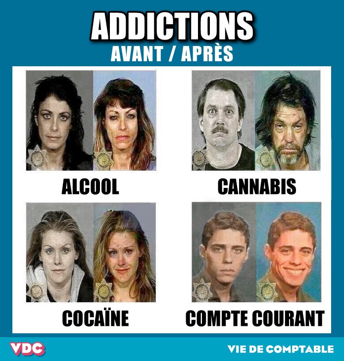 L'abus de compte courant est dangereux pour la santé 😂 #SayNoToCompteCourant #Addiction #vdc #viedecomptable