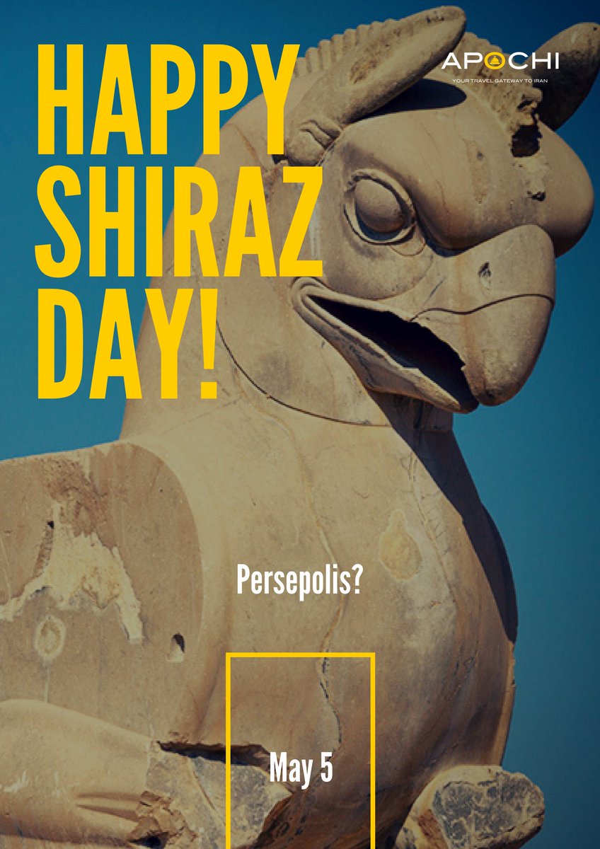 apochitravel's tweet photo. Happy #Shiraz Day
#Apochi - Your Travel Gateway to #Iran. https://t.co/tqjQbZXCRI