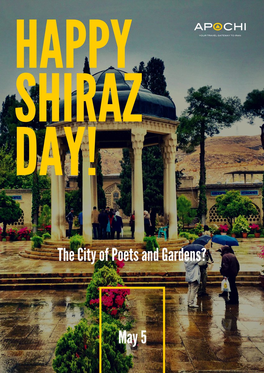 apochitravel's tweet photo. Happy #Shiraz Day
#Apochi - Your Travel Gateway to #Iran. https://t.co/tqjQbZXCRI