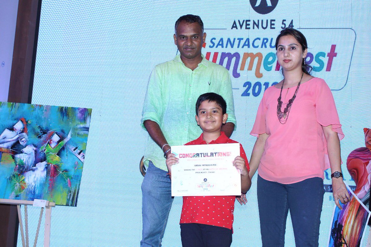 summerfest54's tweet image. The Battle of the Brushes was one beautiful war of paints and imaginations. It's with immense pride that we felicitate the winners at #SantacruzSummerfest. #RadiusDevelopers #Avenue54 #BattleofBrushes @radiusdeveloper