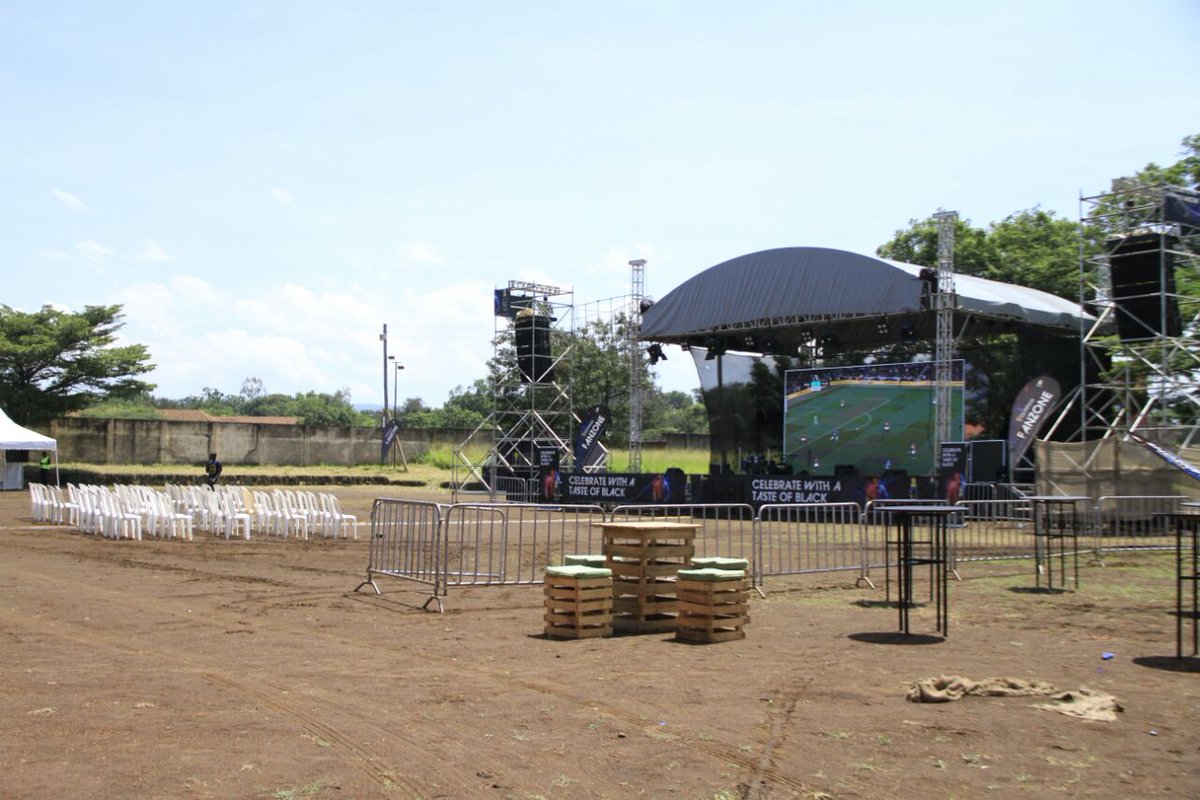 SirAlexas's tweet photo. Kisumu City this set up looks amazing..are you ready for the #GuinnessFanZone ?  Head to Simba union and have some fun,  you can't miss this. #MadeOfFootball https://t.co/JIx0MWPaBu
