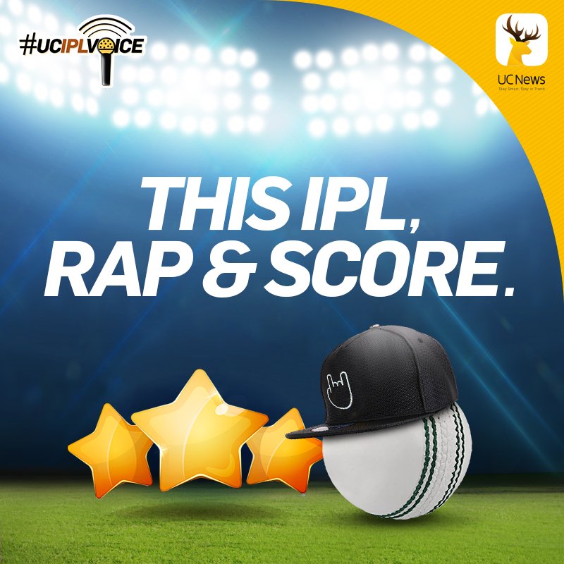 It’s here. Show your hidden talent and send us a rap about your favourite IPL memory on UC News app using given hashtags to win prizes up to Rs 10,000. #UCIPLVoice #IPL2018