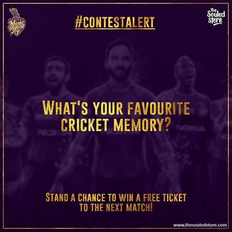 thesouledstore's tweet photo. #ContestAlert
Rules:
1) Use #TSSxKKR and tag 3 friends.
2) Follow The Souled Store and @KKRiders.
3) Winners will get tickets for the 9th May match, at Eden Gardens, Kolkata.
4) Winners will be bear accommodation and transport cost.
#KKRHaiTaiyaar

Link: https://t.co/81Q6ZNyjwP. https://t.co/T5oNDgmuYN