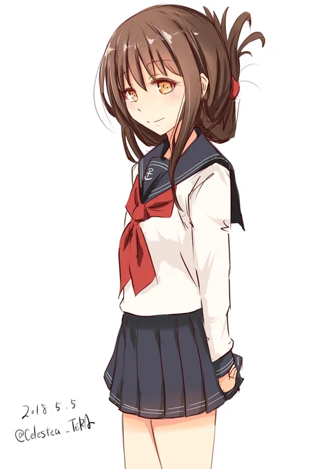 #艦これ版深夜の真剣お絵描き60分一本勝負
#艦これ版真剣お絵描き60分一本勝負_20180505
電

明日早起きしないとなのでフライングすいません。 